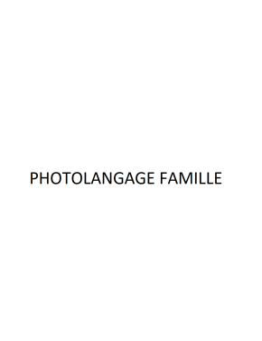 Photolangage famille Format A4
