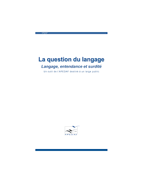La question du langage :...